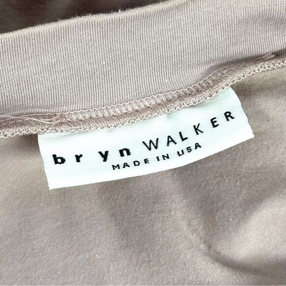 Bryn Walker Bamboo Organic Cotton Blush Boxy Cropped Long Sleeve Top Size XS - Picture 3 of 7